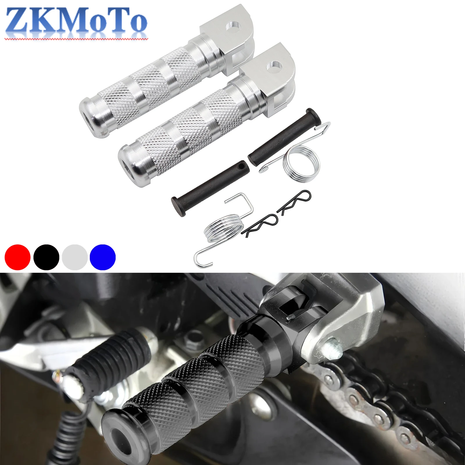 오토바이 페달 발 페그 발판 Footpegs 가와사키 야마하 스즈키 혼다 CB50..