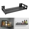 Bathroom Kitchen Organizer With Glue Free Perforated Wall Hanging Seasoning Bottle Storage Rack Wall Mounted Spice Shelves 1