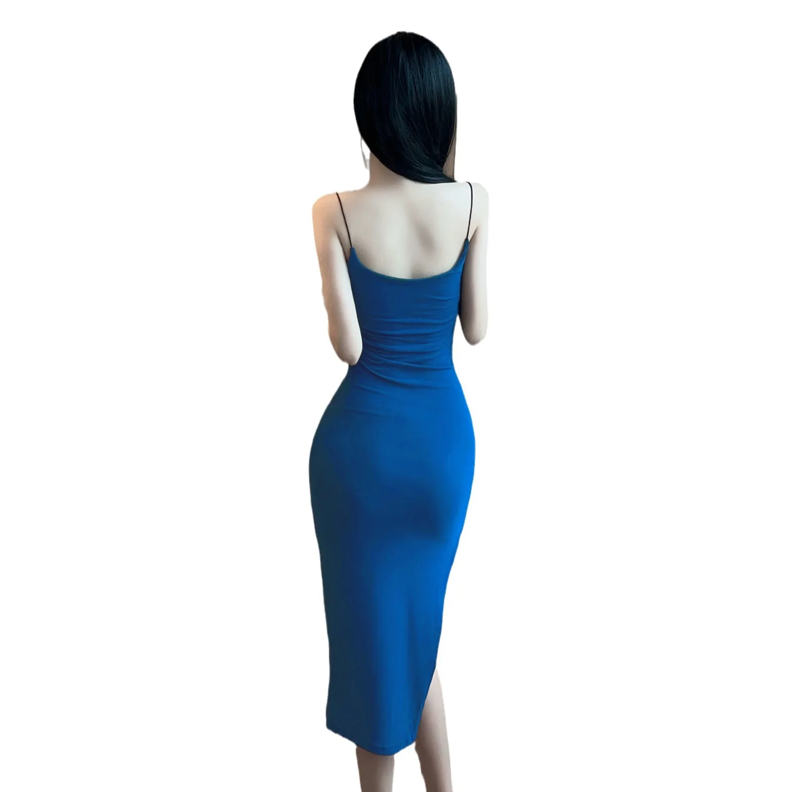 Women Summer Strapless Backless Slip Dress