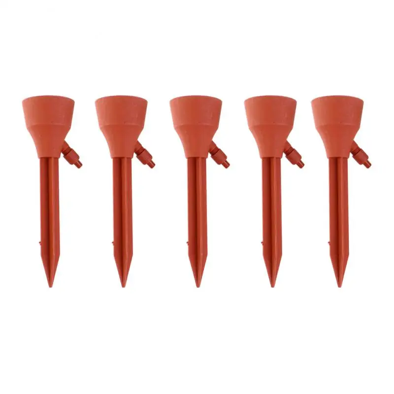 

5pcs Auto Drip Irrigation Watering System Dripper Spike Kits Garden Household Plant Flower Automatic Waterer Gardening Tools