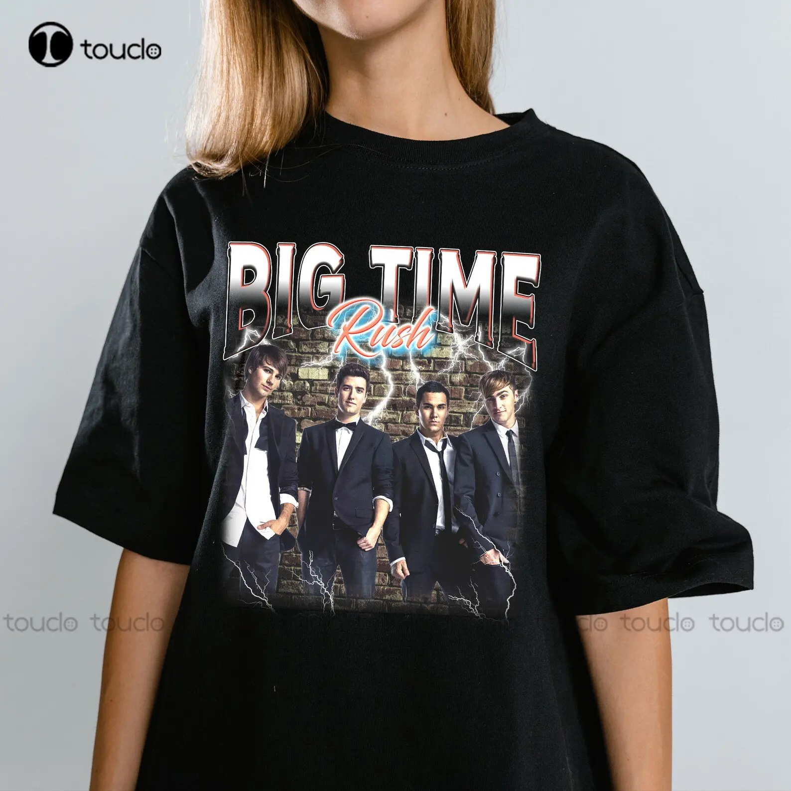 Camicia Retrò Big Time Vintage Big Time Rush Forever Tour Shirt Big Time Rush Shirt Camicia Blu Regalo Personalizzato Xs-5Xl T-Shirt Stampata