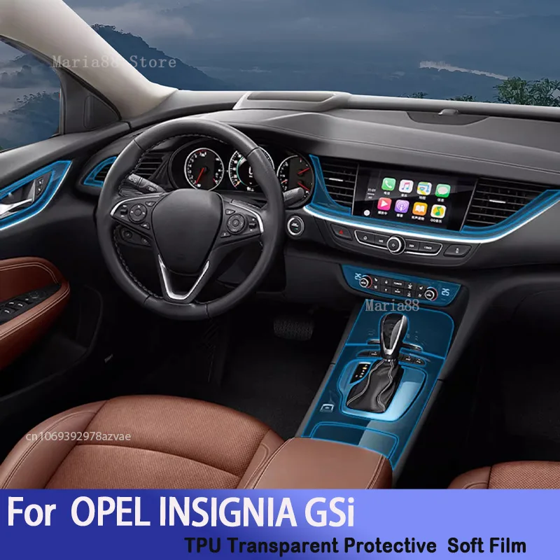

For OPEL INSIGNIA GSi(2020-2023)Car Interior Center Console Transparent TPUProtective Film Anti-scratch Repair Sticker