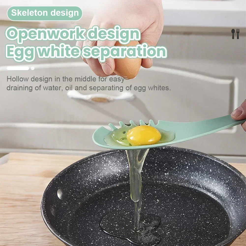 1/2PCS 3 in 1 Plastic Food Clamp Non-Stick Kitchen Tongs Multifunctional Salad Bread Dim Sum Clamp Egg White Filtration Strainer food tongs kitchen utensils set