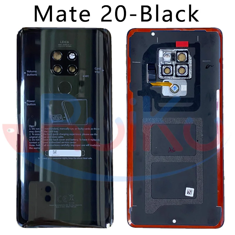 HUAWEI Mate 20 HMA-L29 유리 후면 도어 하우징 배터리 도어 커버 (Mate20 후면 윈도우 패널 도어) 신제품