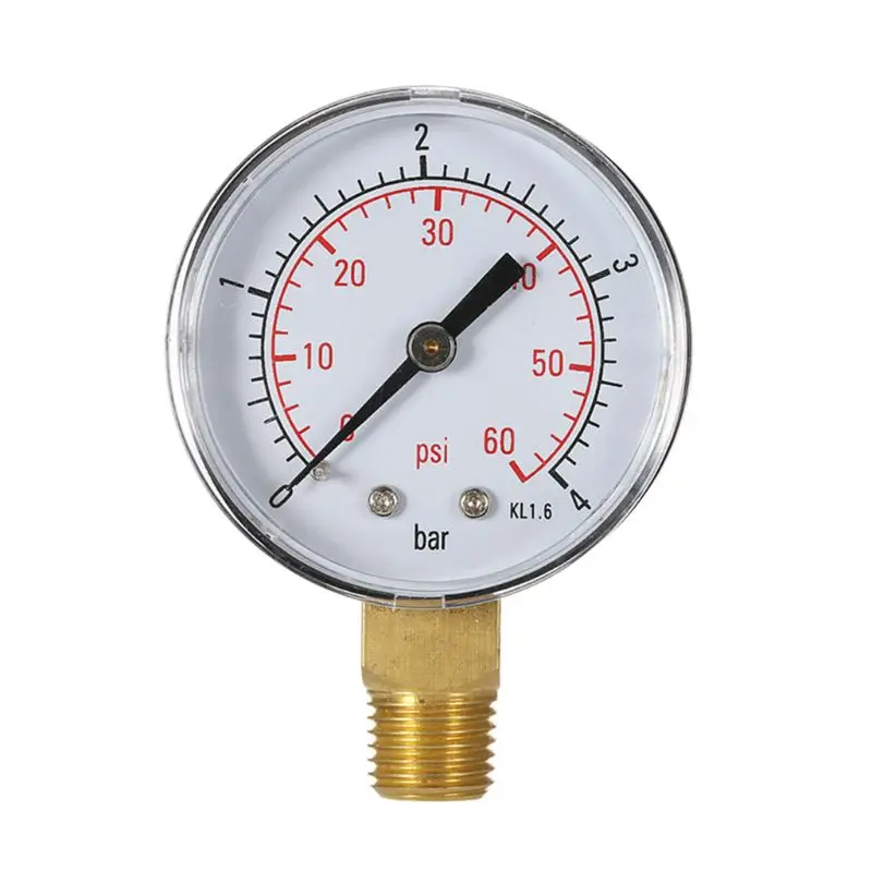 User Air Compressor Pressure Meter Fuel Air Oil High Vacuum Gauge 1/4 NPT 