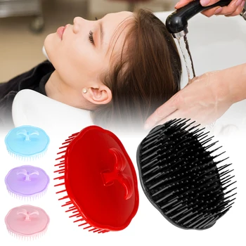 Spazzola per shampoo per massaggiatore del cuoio capelluto Scrubber per capelli in più colori per una pulizia profonda Esfoliante Stimolante per la crescita dei capelli
