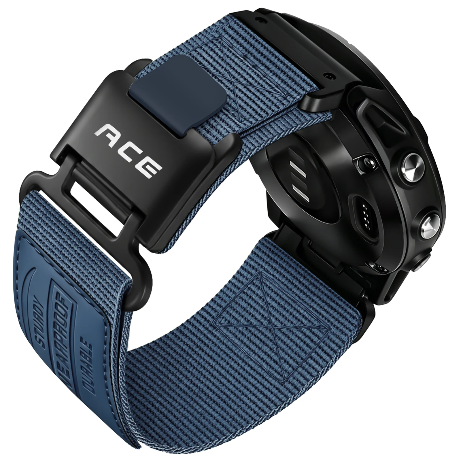 Durable Nylon Watch Strap - 26mm Wide, Adjustable Length
