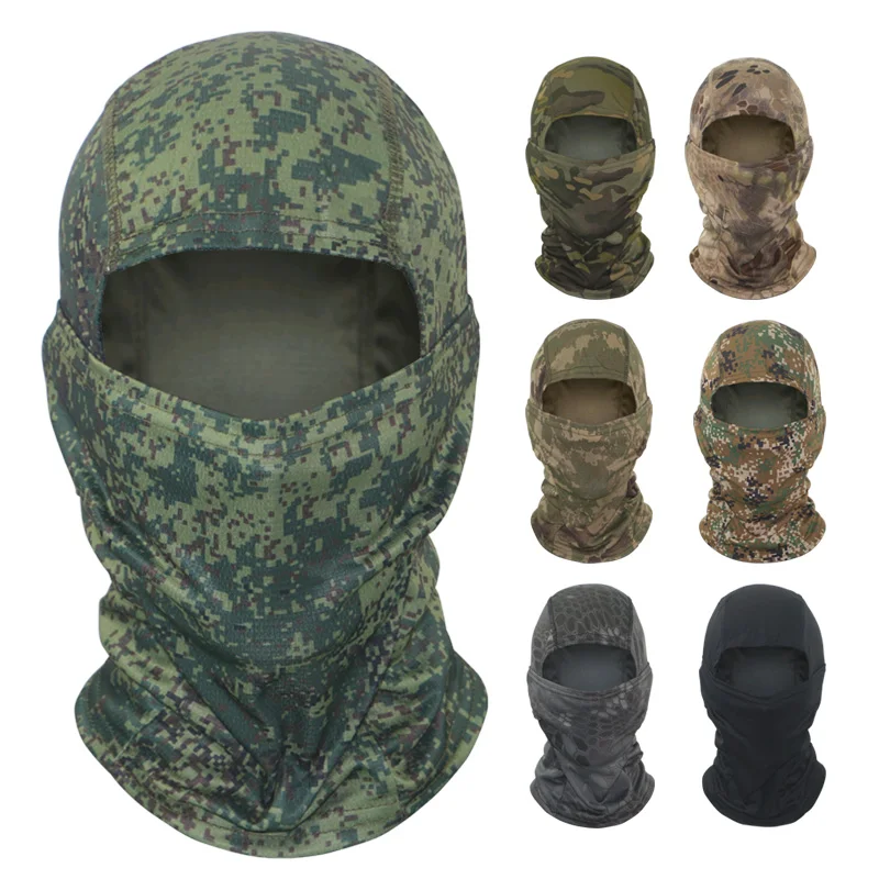 

New Camouflage Head Cover Sunblock Mask Full Face Wind And Dust Helmet Head Cover Face Protection