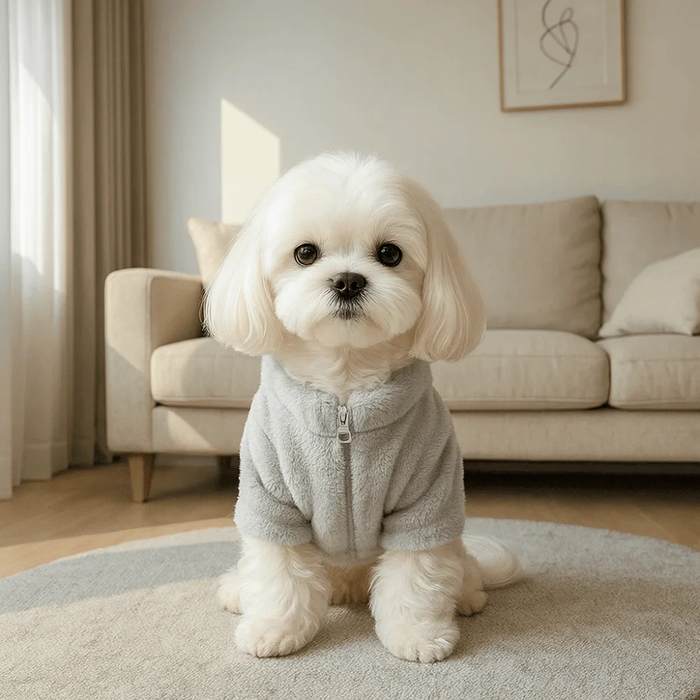 Fashion Rabbit Fur Dog Warm Coat Soft Comfortable Pet Plush Jackets Thickened Dog Costume Daily Wear