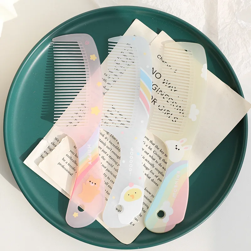 Hair styling tools hair brush comb baby hair comb Cute Cartoon Anti-static Hair Dressing Comb Curly Hair Portable Travel Comb for Kids Girls Students Baby Care