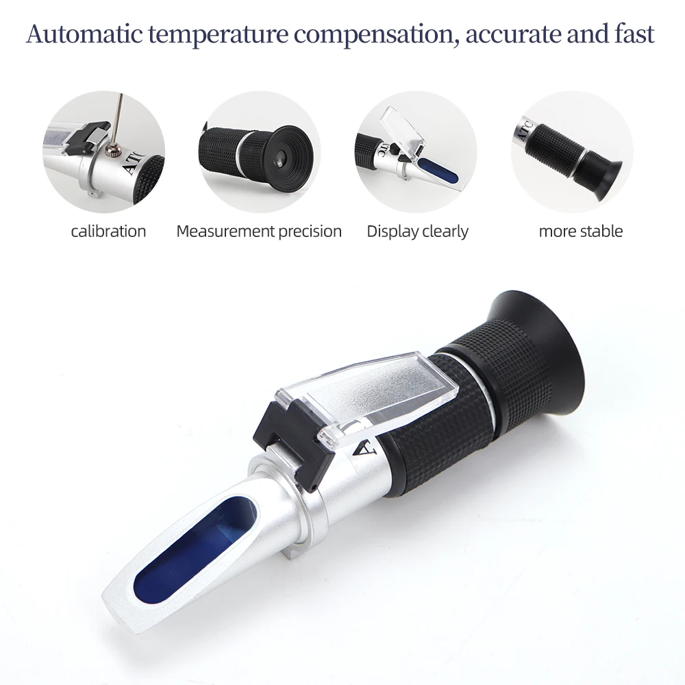 Brix Refractometer Meter Sugar Concentration 0-32%/0-50%/0-90%
