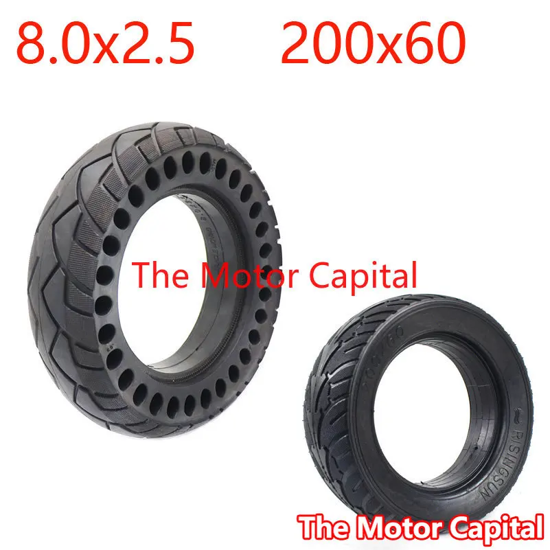 

8.0X2.5 200X60 Solid Tire 8 Inch Electric Scooter Folding Widening Explosion-proof Wear-resistant Tyre 8X2.5