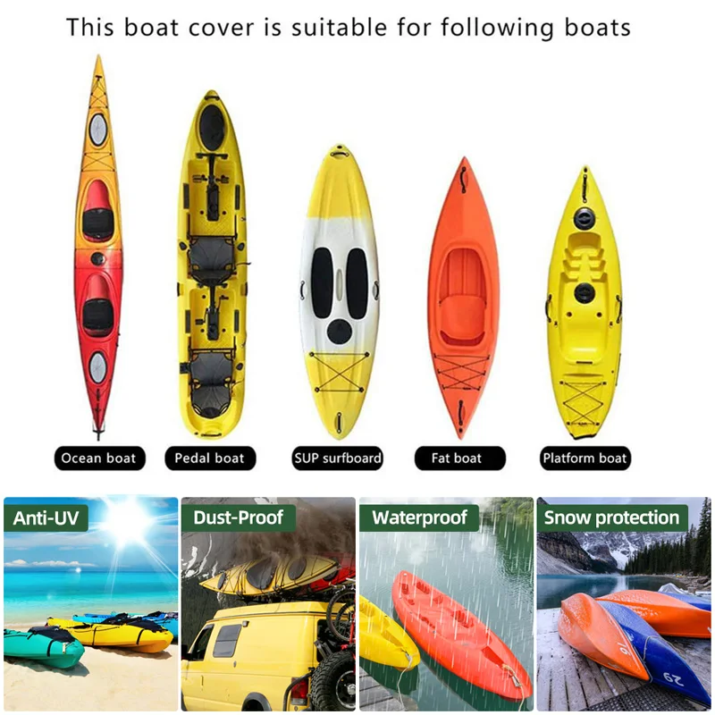 Abdeckplane Boot Kajak-Abdeckung Aus 420D Oxford – Wasserdicht
