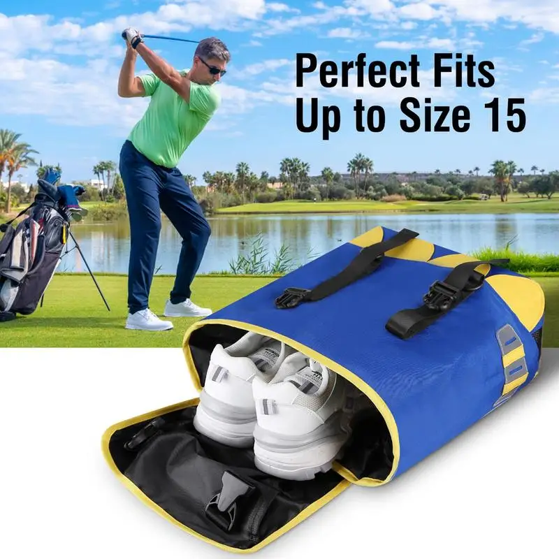 Golf Shoe Carrying Case Handheld Breathable Waterproof Shoes Carrier Sport Sneaker Case Storing Golf Accessories For Tennis