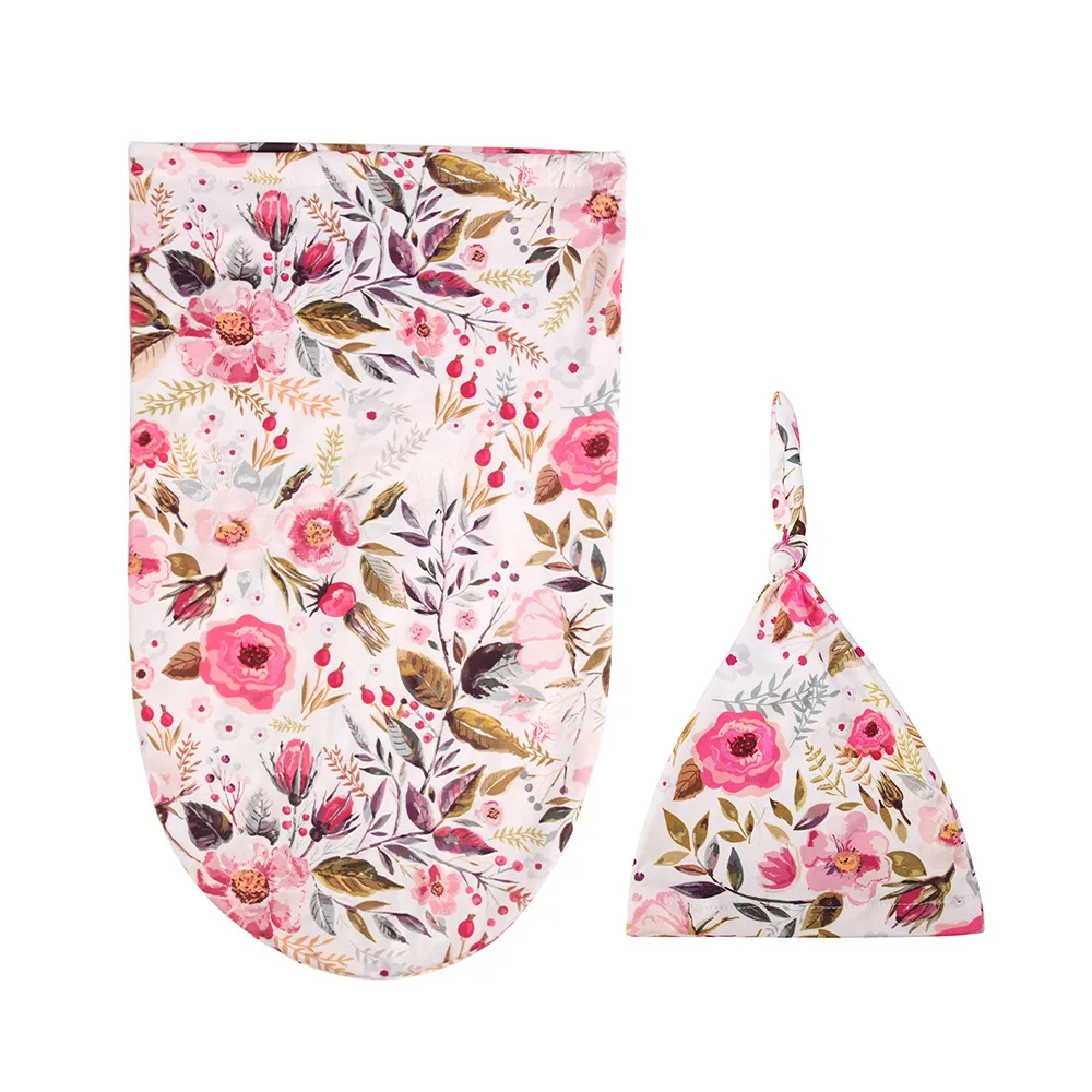 Baby Photography Blanket Newborn Swaddle Blanket Infant Sleep Sack Wrap Hat Set Newborn Babies Photography Props Accessories