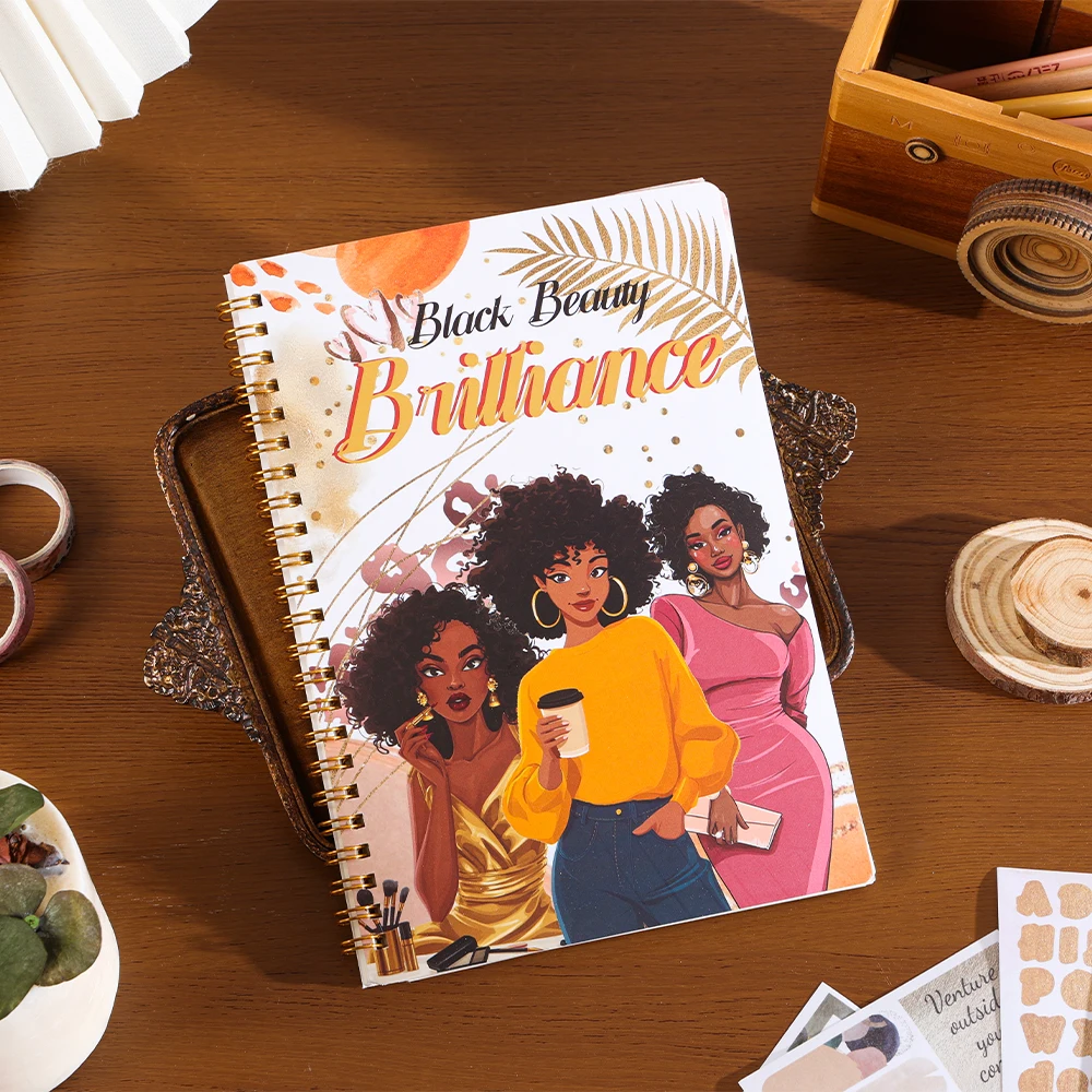 소녀 테마 문구 선물 세트 스크랩북 키트, 플래너, 스티커 노트, 스티커, 봉투 포함, 글쓰기, 학교, 생일 선물용