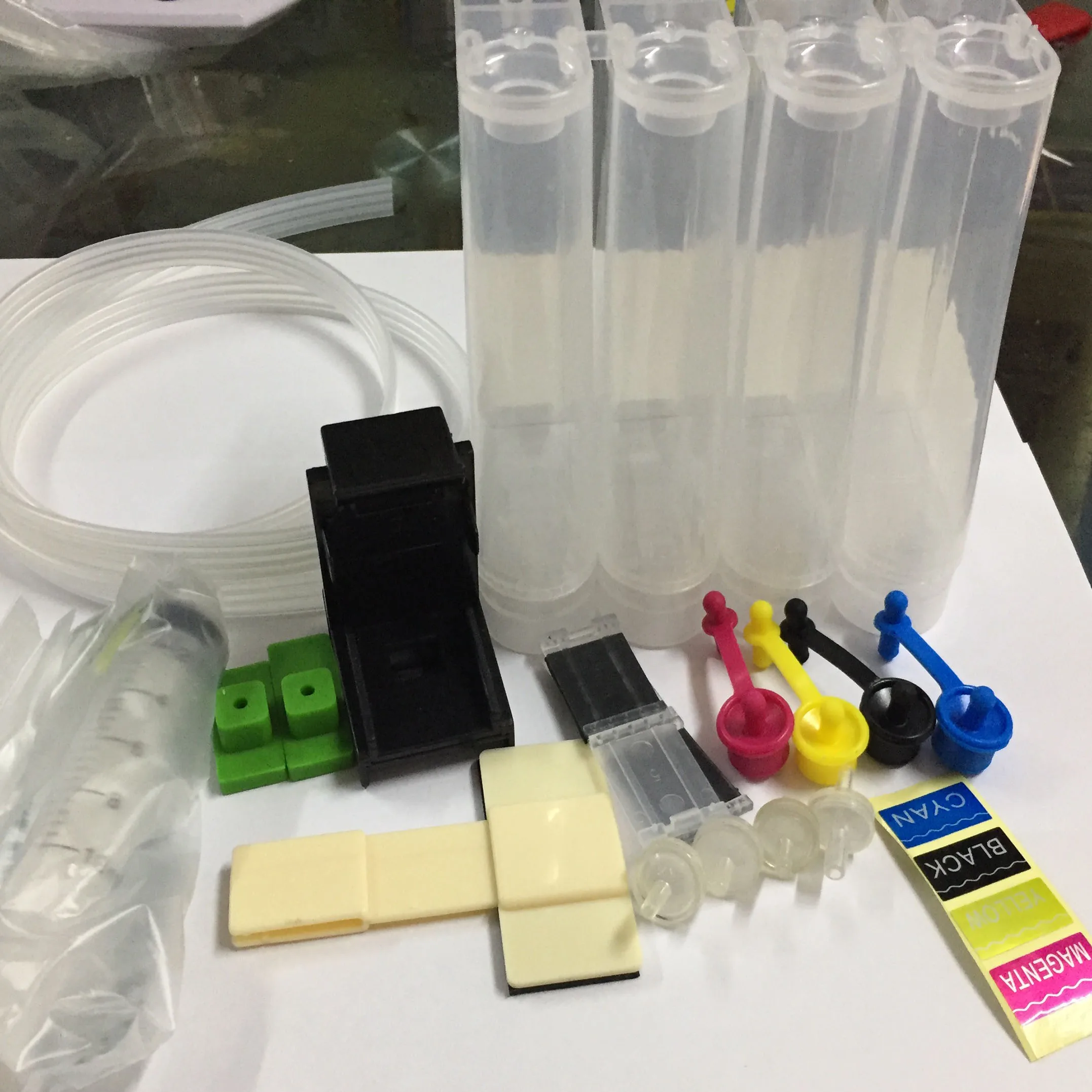 Einkshop 범용 CISS 키트, 모든 액세서리 잉크 탱크 포함, 엡손, HP, 캐논, 브라더 프린터용, CISS DIY 키트 잉크 시스템, 8 색
