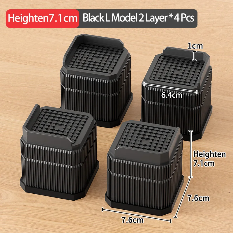 Black L 4PCS