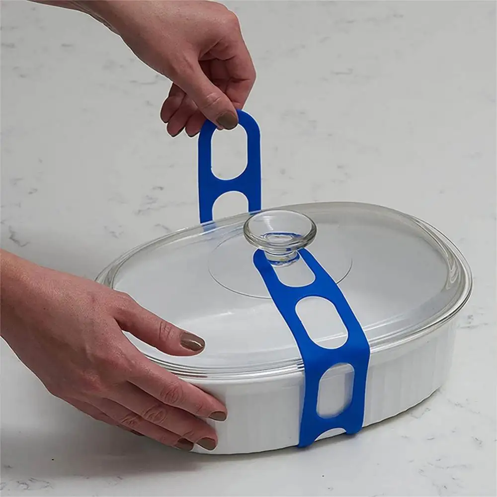 1PCS Reusable Silicone Elastic Band Universal Pot Lid Strap Holder With Lunch Box Strap Elastic Band