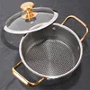 Honeycomb Stainless Steel Soup Pot 6