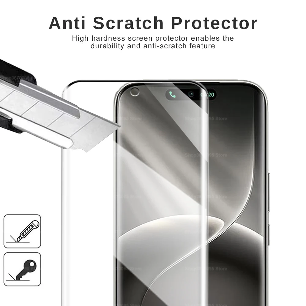 Premium 2PCS 10D Curved Tempered Glass Screen Protector - 6.78 Durable Case