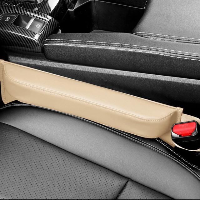 Car Seats Gap Filler Leather Vehicle Console Gap Filler With Strap Auto  Seat Crevice Side Slit
