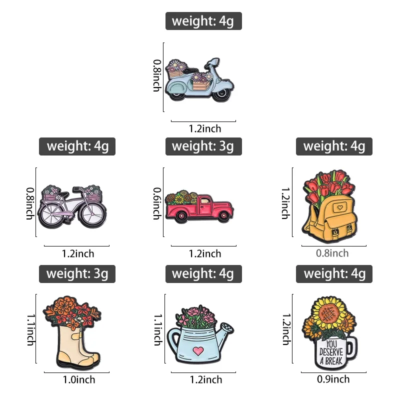 Whimsical Break Enamel Pin Set Image 2