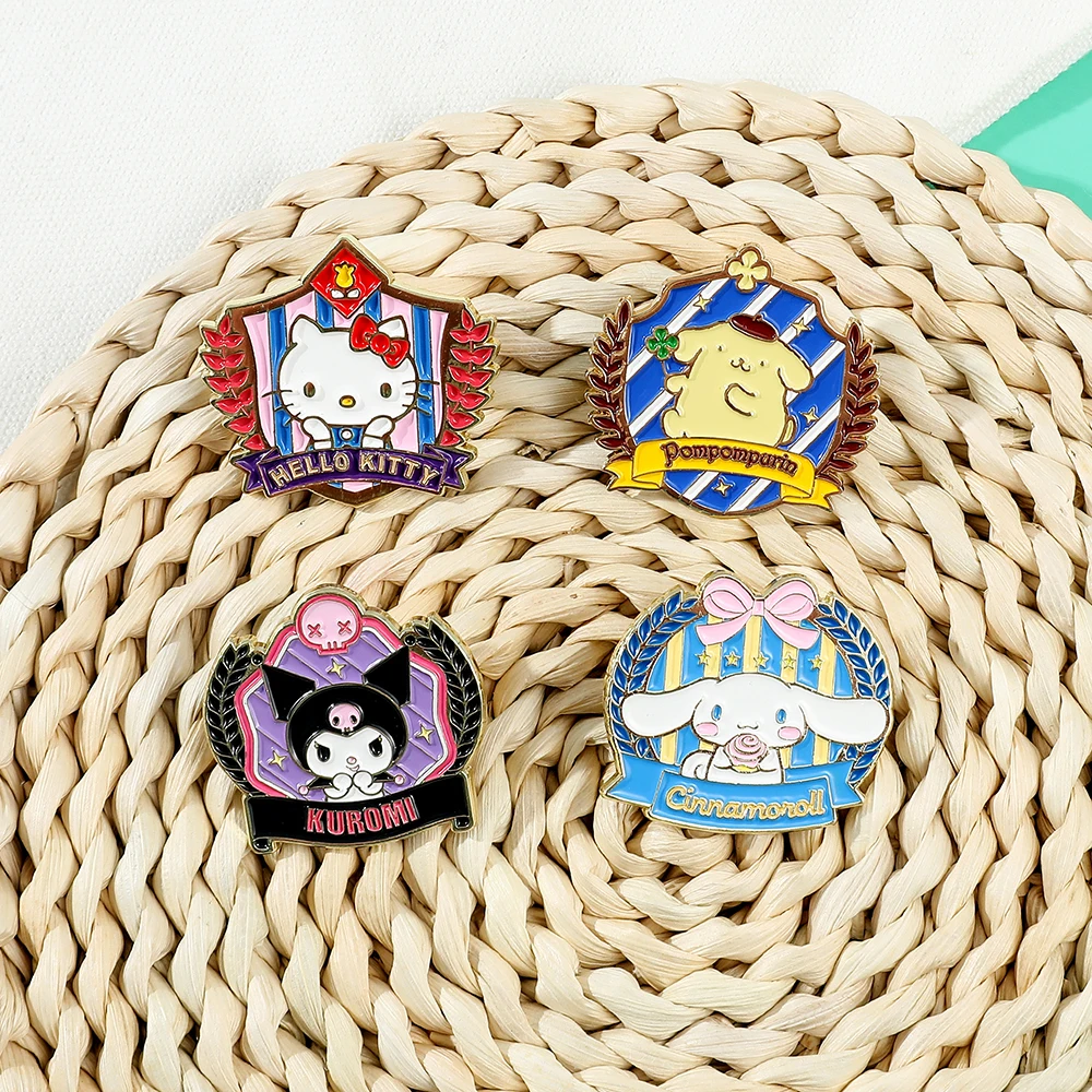 Sanrio Hello Kitty Cute Kit Cat Lapel Pins for Backpacks Brooches