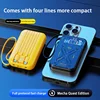 50000mAh Large Capacity Mech Wind Mobile Power Bank with 120W Fast Charging built-in cable, Suitable For iPhone Samsung Xiaomi 1