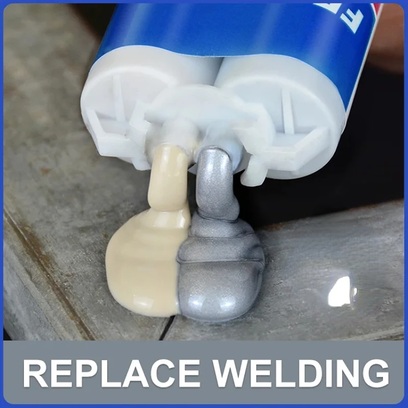 50g Metal Crackle Welding Adhesive Mixed A B Super Glue Casting