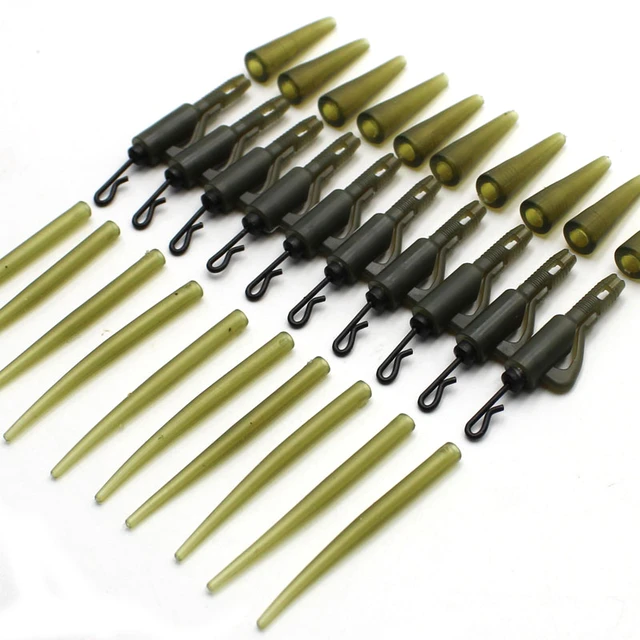 30pcs Carp Fishing Accessories Lead Clip Quick Change Swivel Tail Rubber  Anti Tangle Sleeves for Carp Rigs Coarse Fishing Tackle - AliExpress