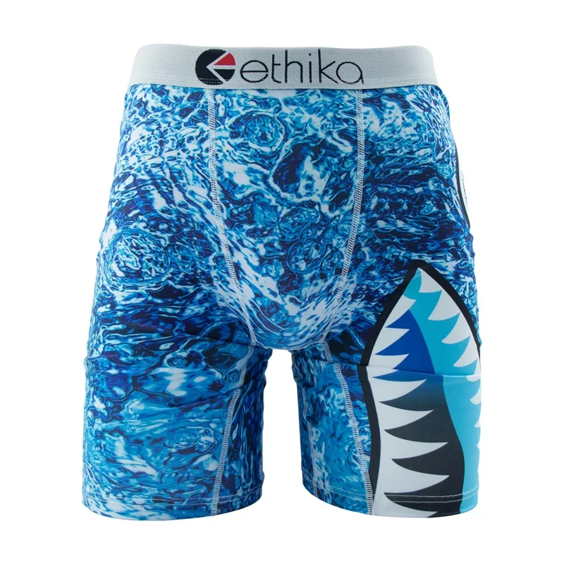 ETHIKA Men Underwear Boxers Fashion Printed Male Panties Lingerie Men Underpants Boxershorts Trunks Plus Size Breathable 3