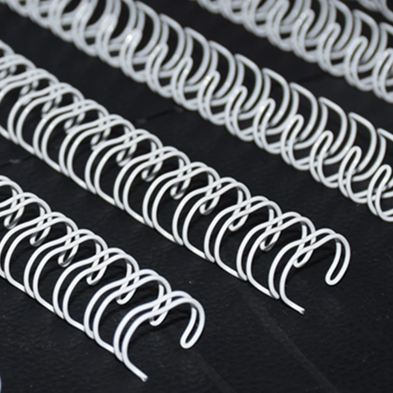 ReadStar White A4 3:1/2:1 Pitch 1/4"-1-3/4"(6.4-44.4mm) Iron OY Coil Double Loop Wire Calendar Binding Comb Wire Rings 8PCS/LOT loose leaf binding coil,metal binder ring,book binding supplies