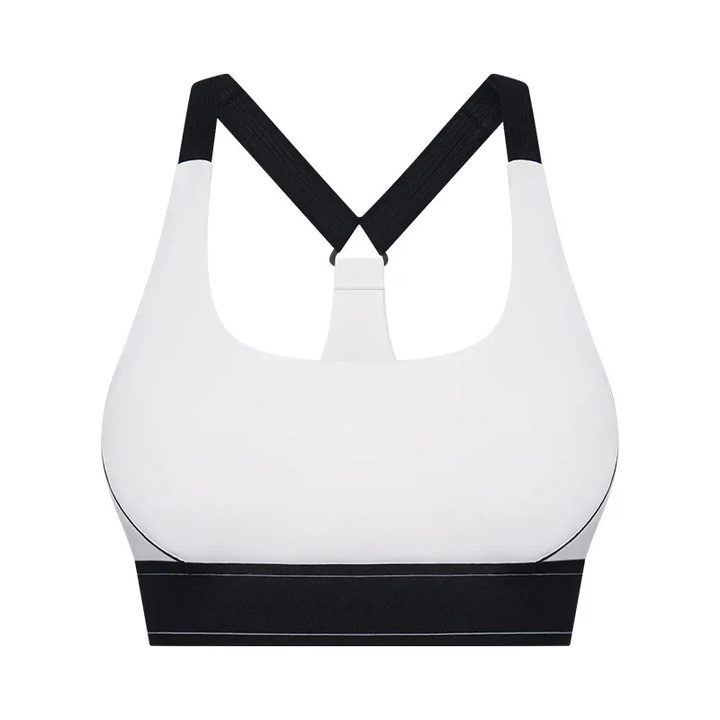 Solid Color Women Sports Bras Gathered Without Steel Ring Running Vest Fitness Front Zipper Sexy Shockproof Underwear