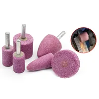 1pc Polishing Head Wheel Head Abrasive Mounted 6mm Shank For Rotary Power Tool Electric Grinding Stone Wheel Accessories