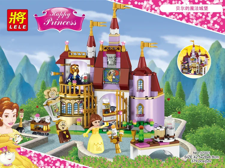 Building Blocks Friends Beauty And The Beast Princess Castle Sets Brick
