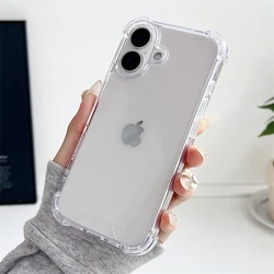 Luxury Transparent Shockproof Armor Case with Silicone Bumper and Hard Acrylic Cover for IPH 7Plus-8Plus (Transparent)