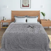 Thickened Fluffy Blanket Warm Spring Bedspread on the bed Stitch plaid sofa cover Double side blankets and throws for Home decor 6
