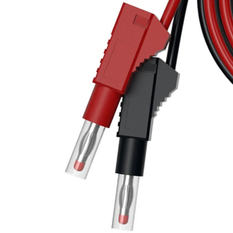 Electrical Test Leads 2Pcs Multi-Meter Cable Jumper Wire 4Mm Banana Plug Red Black