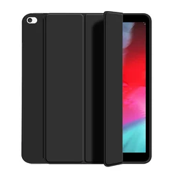 Slim Flip Stand Case with Soft Silicone Back and Auto Wake/Sleep for iPad Mini 5 (Black)