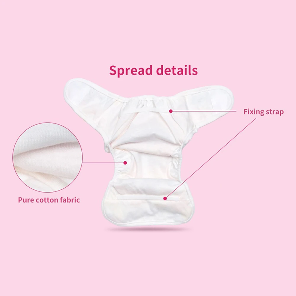 Accessori per pannolini per bambole rinate Confezione da 4 pezzi adatta per bambole rinate da 17-24 pollici Biancheria intima per neonati riutilizzabile lavabile - immagine 6