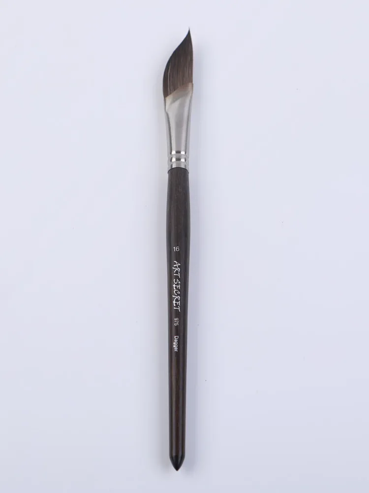 Artsecret 975 ANGLE Acrylic Watercolor Painting Brush Squirrel Hair Mix Carbonized Bamboo Rod Stationery Draw Art-Tool Supplies 5