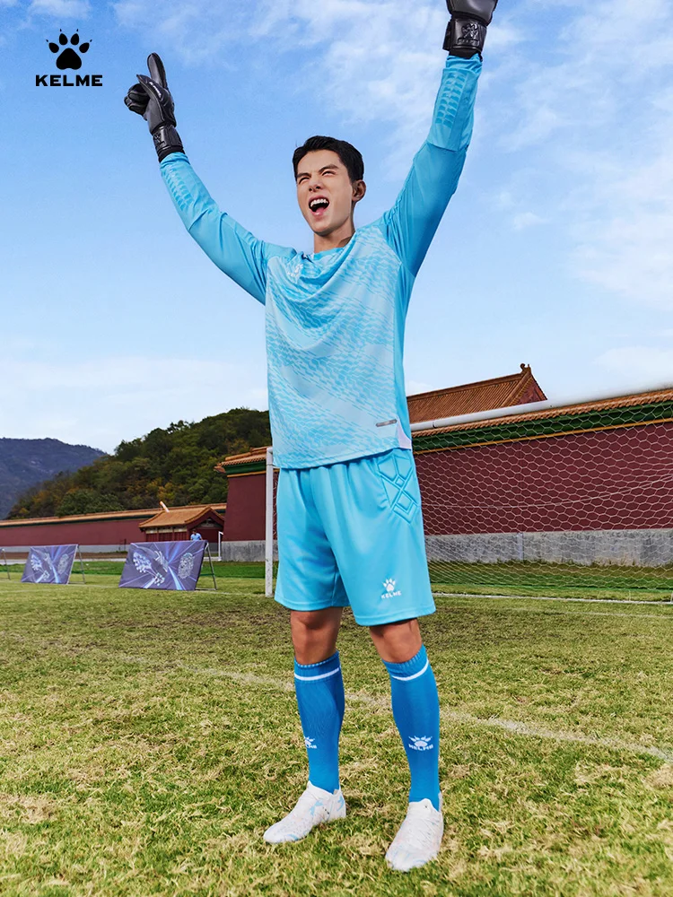 Kelme Goalkeeper Goalkeeper Clothing Set Football Equipment Long Sleeve Football Clothing Adult Running