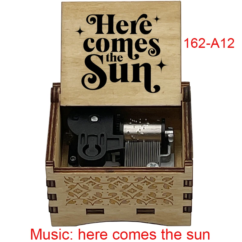 Description Picture 2 of itemhere come the sun mechanical Music Box band music fans teacher birthday Christmas gift home office decoration