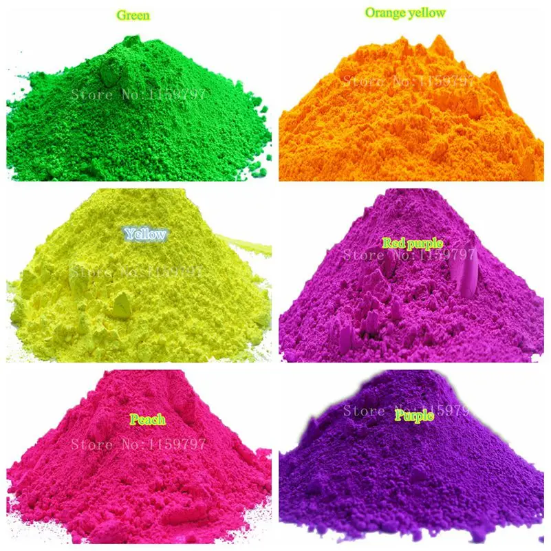 1kg 도매 네온 밝은 노란색 네일 반짝이 형광 안료 형광체 분말 형광 페인트 DIY 비누 아이 섀도우 안료