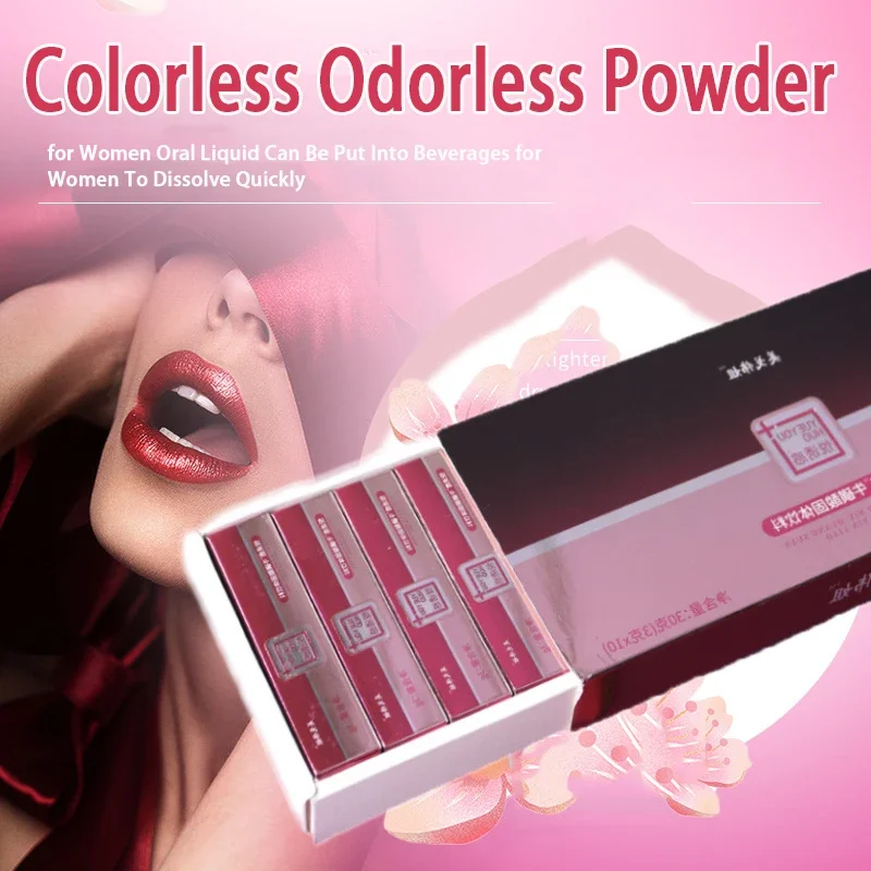 

NEW 10 packs a piece Transparent Odorless Colorless Odorless Powder Women Oral Liquid Put Into Beverages Women Dissolve Quick