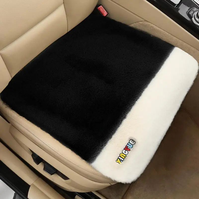 

Seat Cushion Cover Winter Warm Car Seat Covers Natural Plush Auto Front Seat Cushions Universal Fit For Most Car Truck SUV
