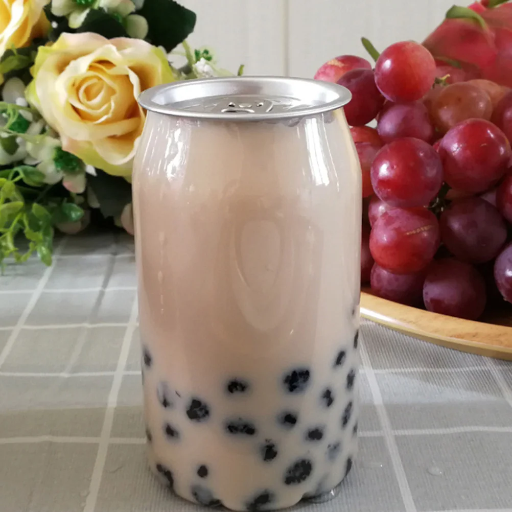 10pcs 330/500ml Clear Plastic Beverage Bottles Leakproof Juice Bottles Portable Milk Bottles Water Storage Container 5