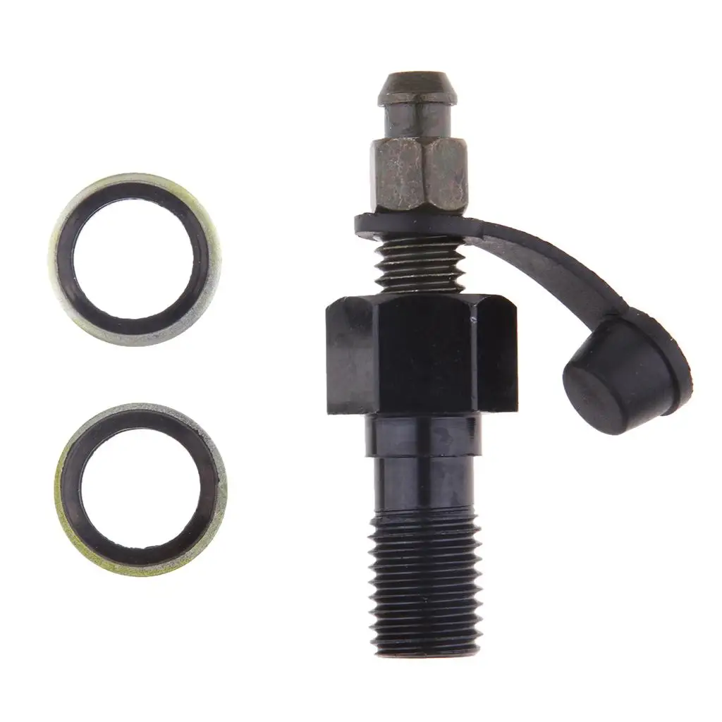 Motorcycl Brake Master Cylinder Brake Caliper Banjo Bolt & Bleed Nipple/Screw for Kawasaki Aluminium Alloy Bolt M10 x 1.25mm