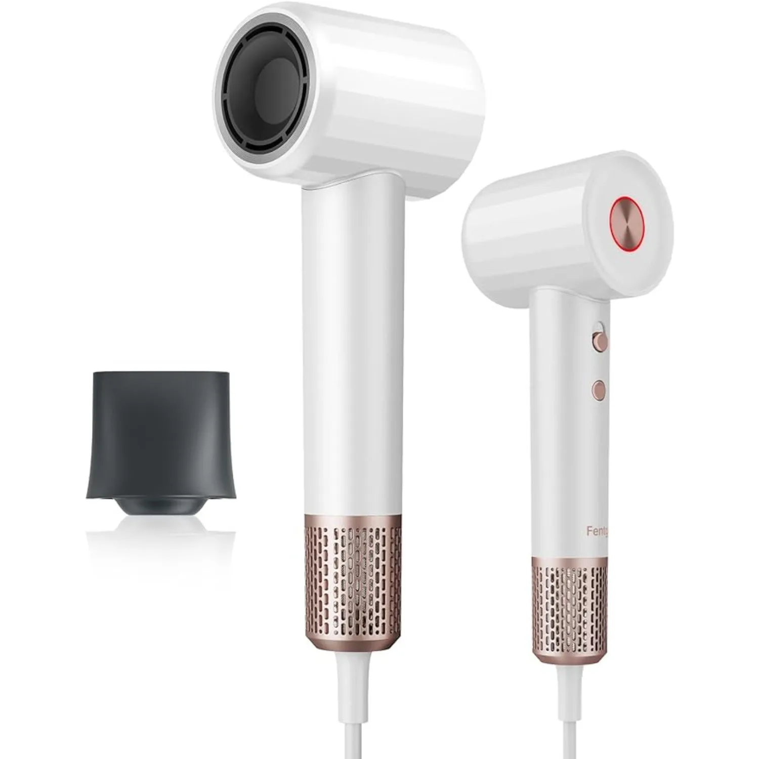 

Hair Dryer, Fentgo Professional High Speed Blow Dryer with Brushless Motor for Fast Drying, Smooth Nozzle, Low Noise,Lightweight